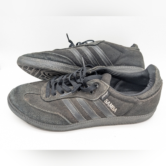 Adidas Shoes Mens Size 8 Samba Hemp Black Athletic Trainer Athletic G66768 E002 - Picture 6 of 15